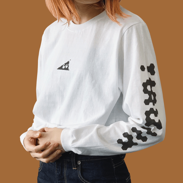 ☆ ケムリ KMRII Flower プリント ロングスリーブ/長袖 Tシャツ ☆ ケムリ KMRII Flower プリント ロングスリーブ/長袖 Tシャツ