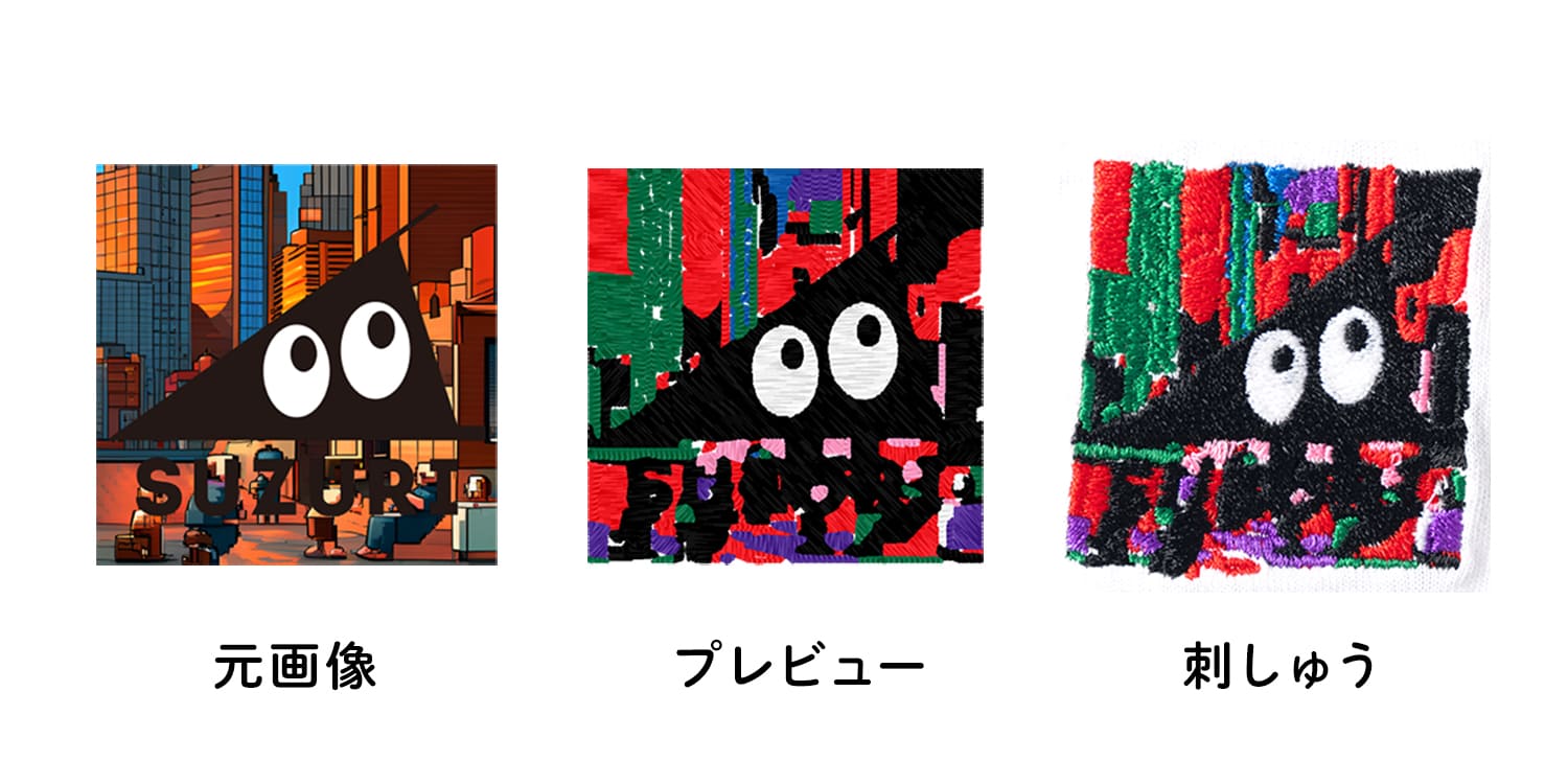 刺しゅうデザインFAQ 複雑なデザインは再現できません イメージ